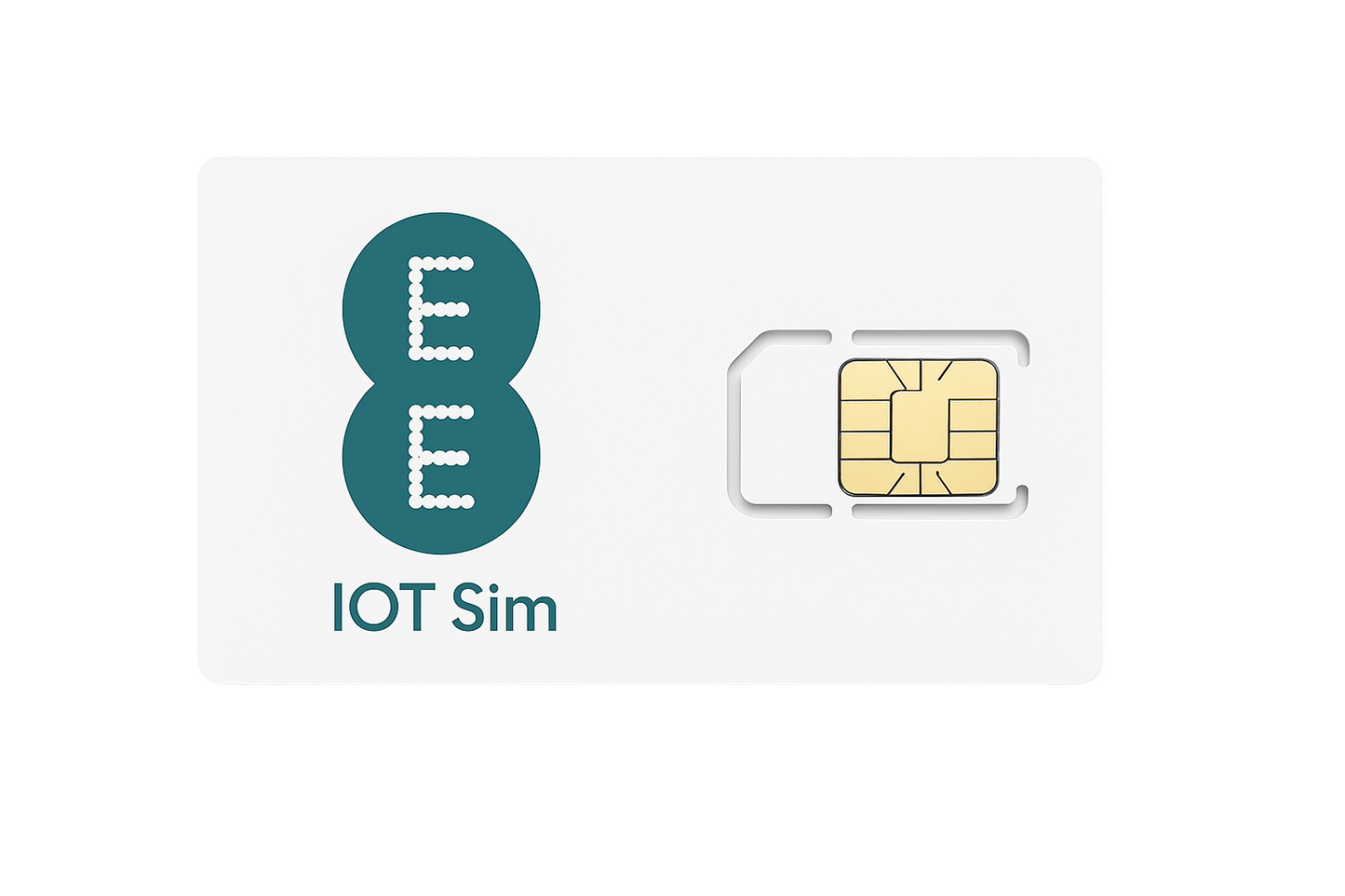 UK EE single-network IoT data SIM from 30GB. Aggregated data options, IoT management portal access, private APN/static IP and optional public IP.