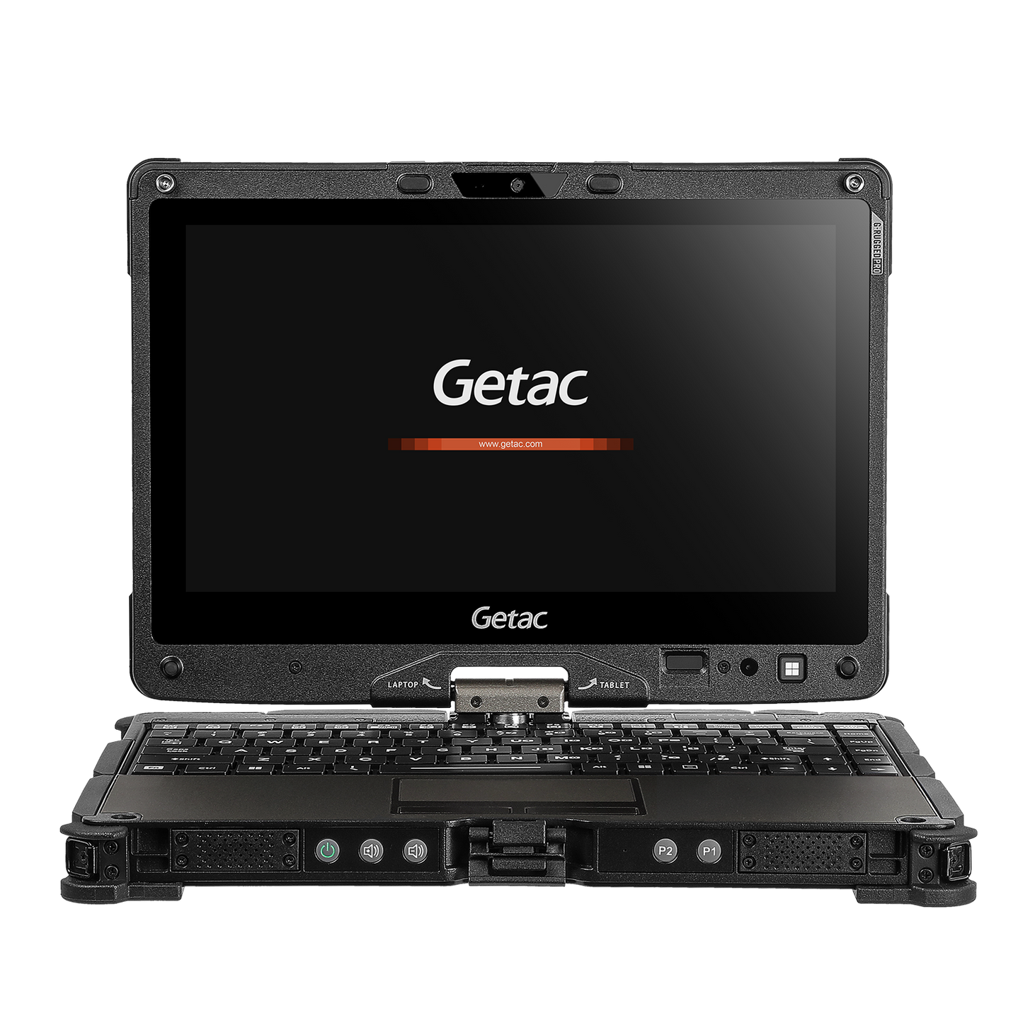 Getac V110 – Rugged, IP65, MIL-STD 810H, 2100 mAh, Stylus Included – , fully rugged, 29,5cm (11,6''), Touchscreen, 1920x1080 pixels, keypad (QWERTY), GPS, smart-card reader, brightness 1000cd, USB (type A, 2x), USB-C, Bluetooth, Wi-Fi (802.11ax), 4G (LTE).
