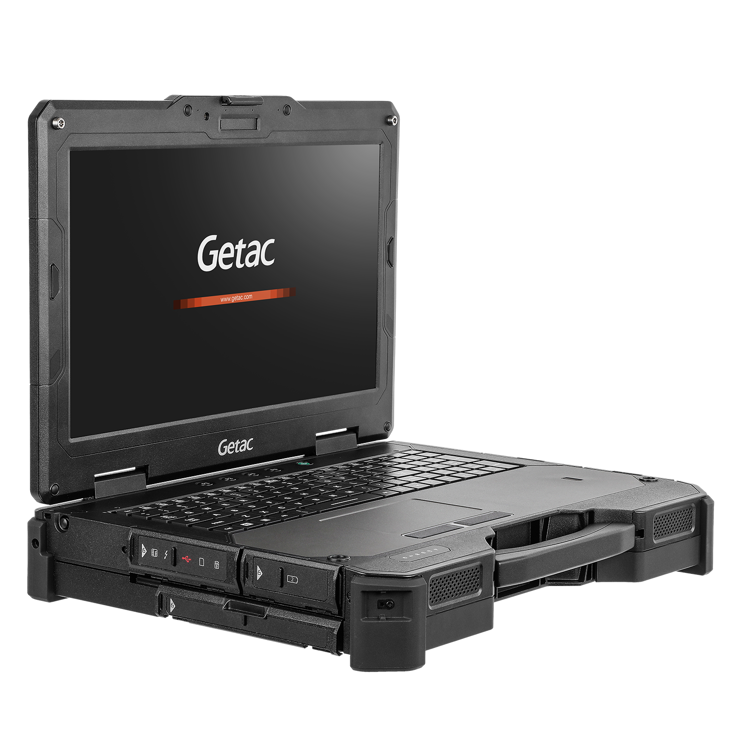 Getac X600/X600 Pro – 15.6" Display, Rugged, IP66, MIL-STD 461, 6900 mAh, Stylus Included – fully rugged, Smart card reader, 39.6 cm (15.6''), Touchscreen, capacitive, resolution: 1920x1080 pixels, QWERTY, US-layout, webcam, brightness 1000cd, USB-C, RS23.