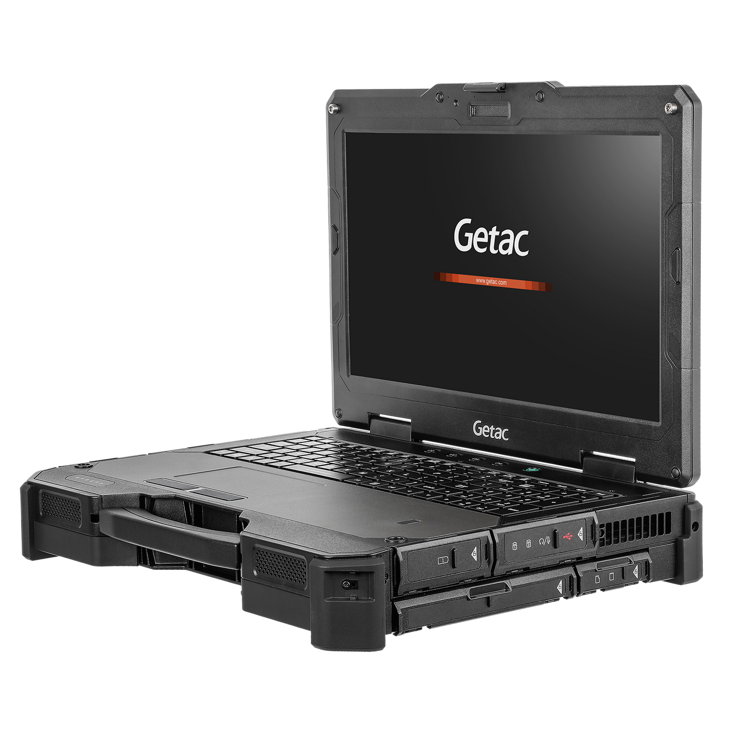 Getac X600/X600 Pro – 15.6" Display, Rugged, IP66, MIL-STD 461, 6900 mAh, Stylus Included – fully rugged, Smart card reader, 39.6 cm (15.6''), Touchscreen, capacitive, resolution: 1920x1080 pixels, QWERTY, US-layout, webcam, brightness 1000cd, USB-C, RS23.