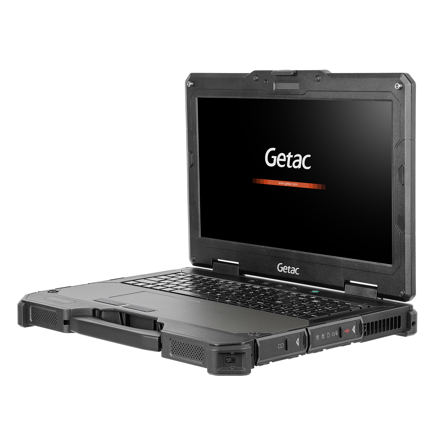 Getac X600/X600 Pro – 15.6" Display, Rugged, IP66, MIL-STD 461, 6900 mAh, Stylus Included – fully rugged, Smart card reader, 39.6 cm (15.6''), Touchscreen, capacitive, resolution: 1920x1080 pixels, QWERTY, US-layout, webcam, brightness 1000cd, USB-C, RS23.