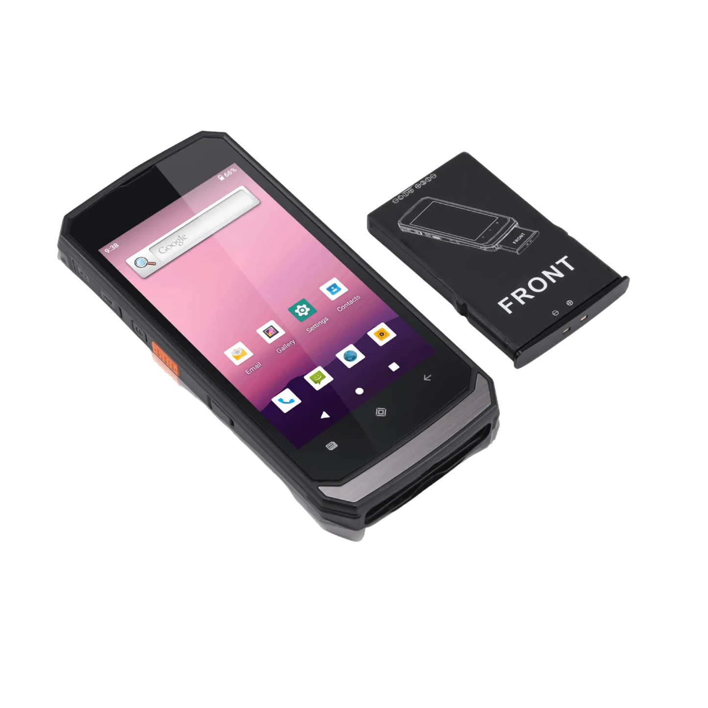 Conker SX5L Rugged Android Handheld - 5", Android 10, 4GB RAM, 64GB Storage, 4G LTE, Zebra Long-Range 2D Barcode.