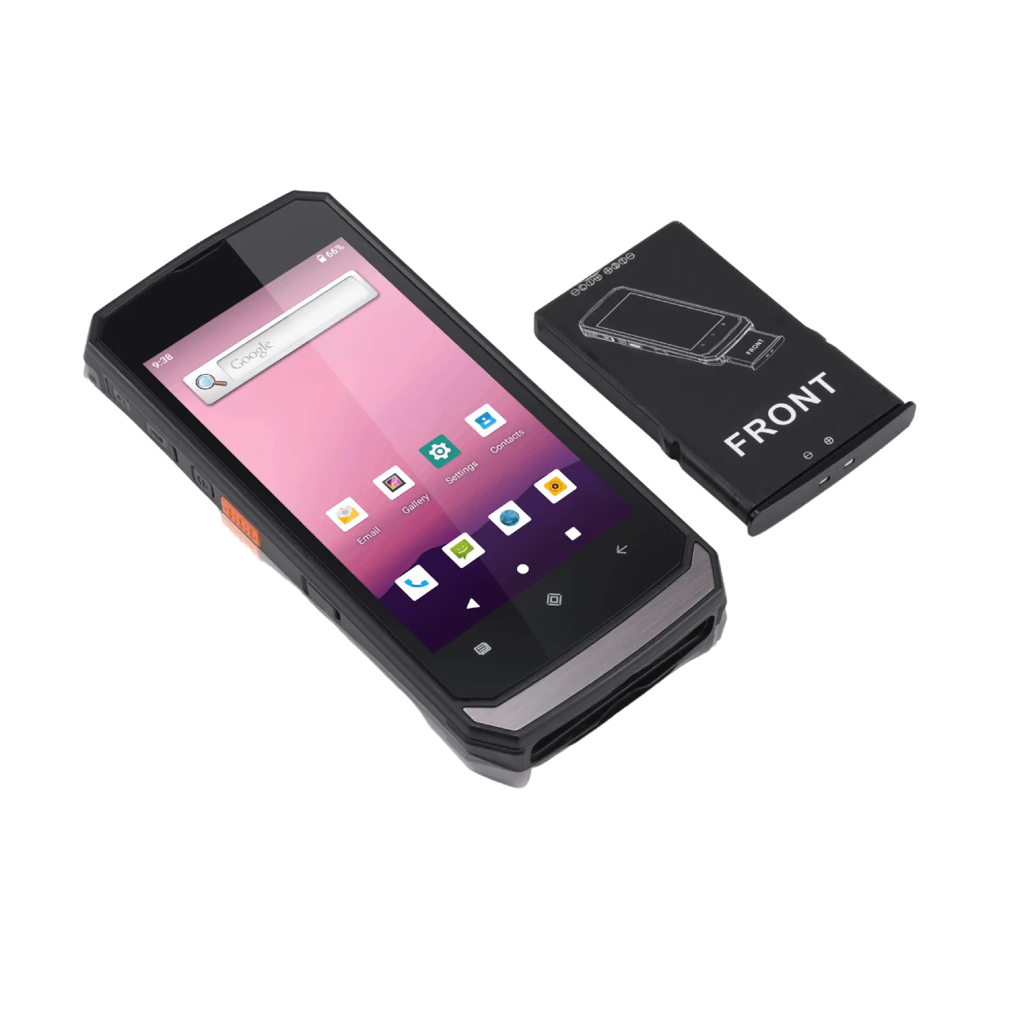 Conker SX5L Rugged Android Handheld - 5", Android 10, 4GB RAM, 64GB Storage, 4G LTE, Zebra Long-Range 2D Barcode.
