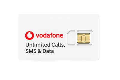 Vodafone Unlimited Business SIM | Unlimited Calls, Texts & Data | 30-Day Terms
