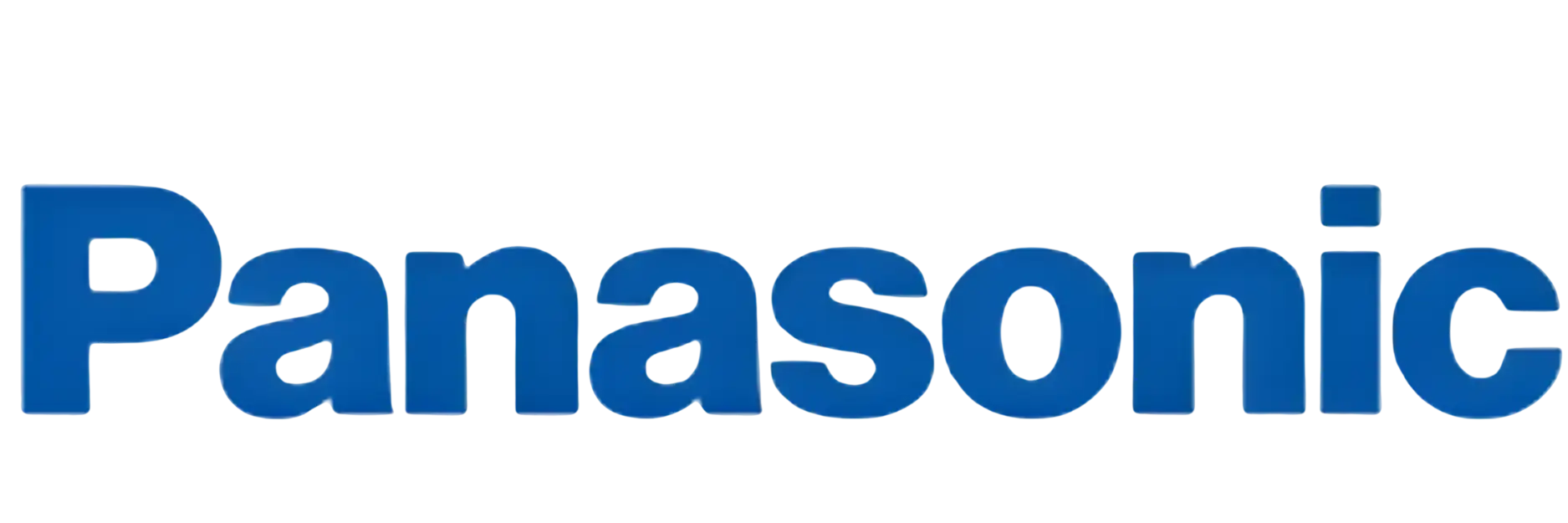 Blue panasonic logo with a subtle gradient and thin white outline.