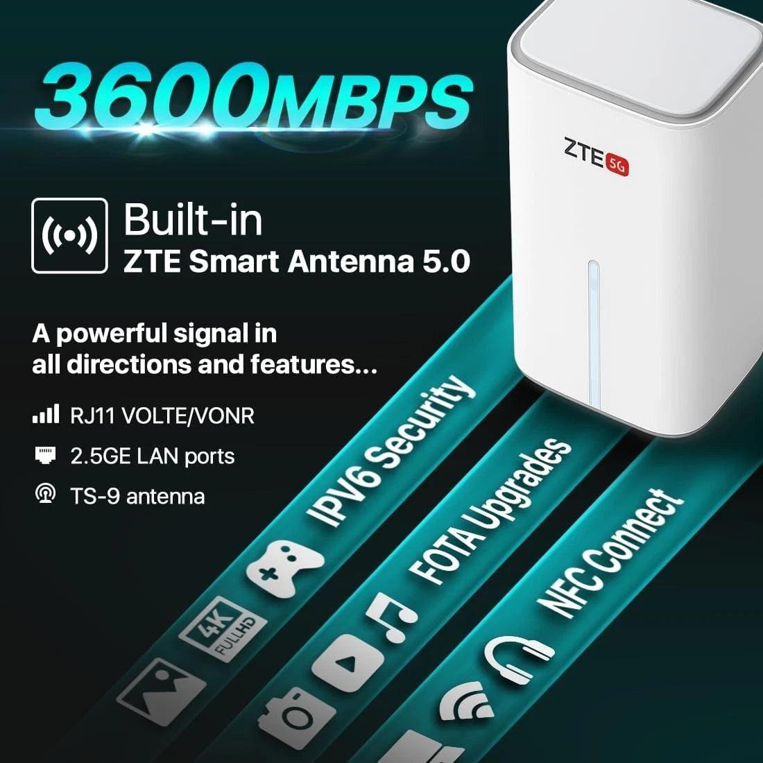 ZTE G5 MC8520B 5G Router - Indoor 5G Gateway.
